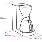 Melitta enjoy therm koffiefiltermachine (zwart)