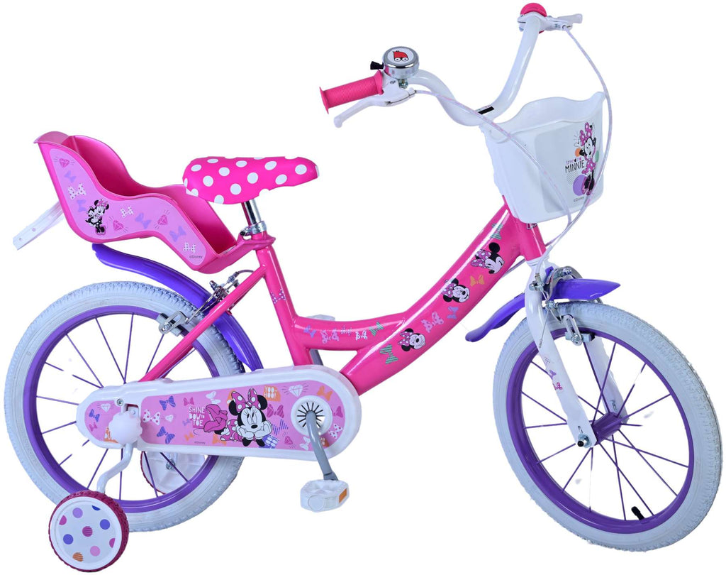 Disney Minnie Cutest Ever! Kinderfiets Meisjes 16 inch Roze Twee handremmen