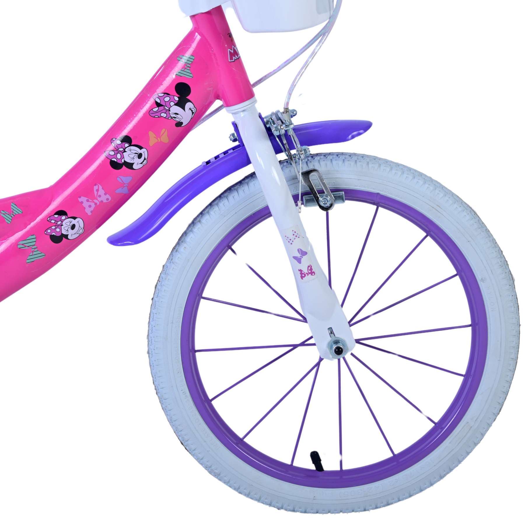 Disney Minnie Cutest Ever! Kinderfiets Meisjes 16 inch Roze Twee handremmen