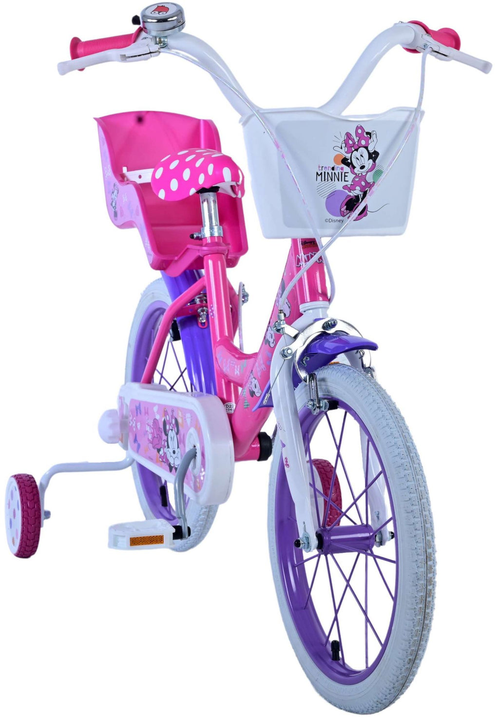 Disney Minnie Cutest Ever! Kinderfiets Meisjes 16 inch Roze Twee handremmen