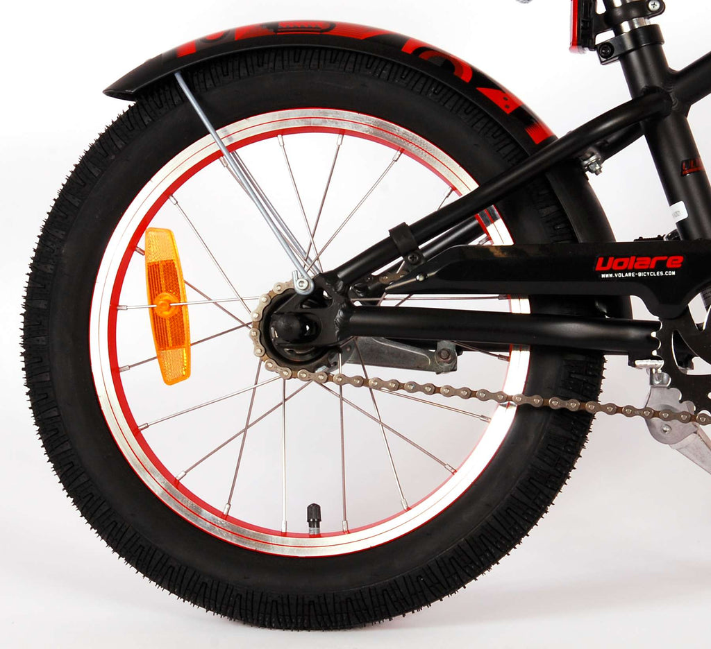Volare Miracle Cruiser Kinderfiets - Jongens - 16 inch - Mat Zwart - Prime Collection