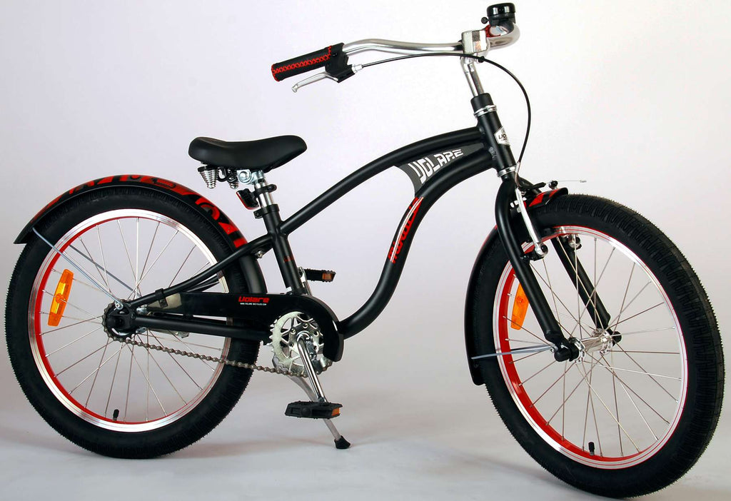 Volare Miracle Cruiser Kinderfiets Jongens 20 inch Mat Zwart Prime Collection
