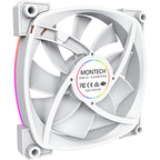 Montech ax140 fan pwm rgb case fan (wit, 140 x 140 x 25 mm)