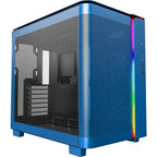 Montech king 95 midi tower behuizing (blauw | 2x usb-a | 1x usb-c | rgb | tempered glass)