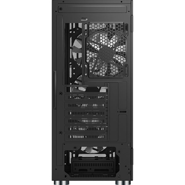 Montech x3 mesh midi tower behuizing (zwart | 3x usb-a | rgb | tempered glass)