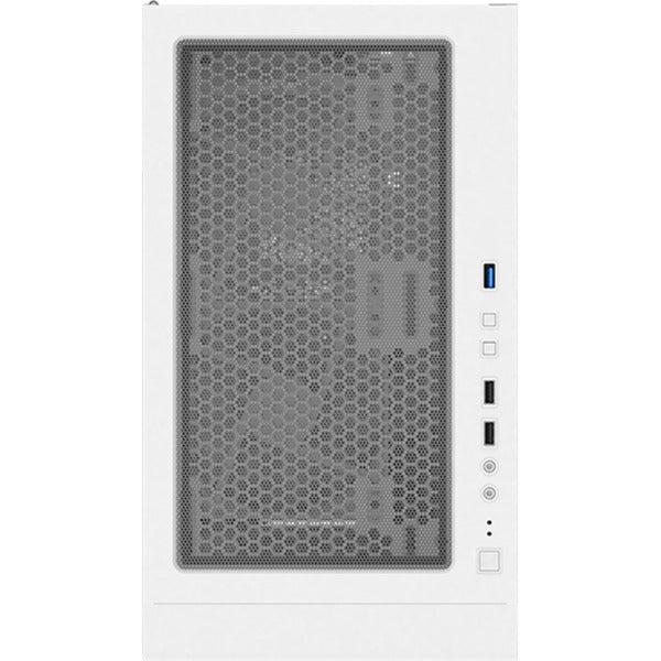 montech x3 mesh midi tower behuizing (wit | 3x usb-a | rgb | tempered glass)