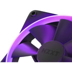 Nzxt f140 rgb case fans (zwart, 2 stuks, 140 x 140 x 26 mm, pwm, incl. controller)