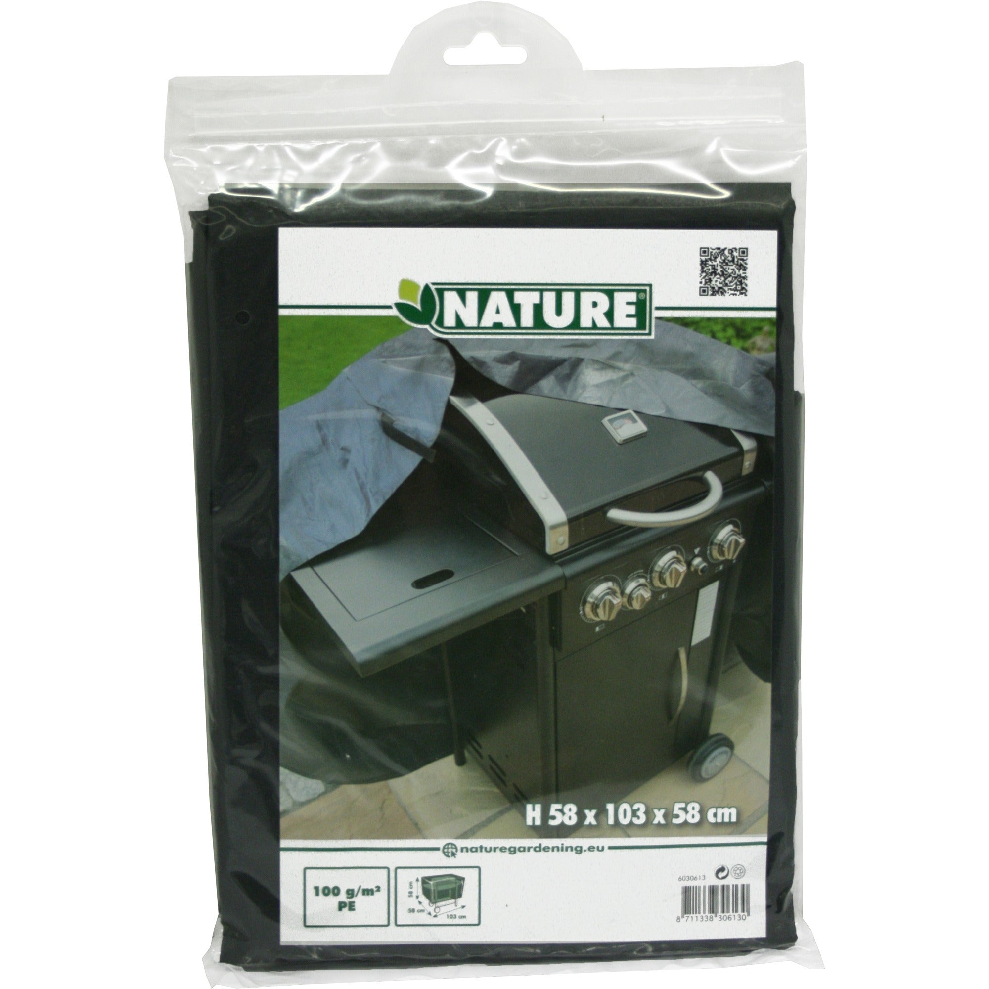 Nature beschermhoes voor kolenbarbecue afdekking (grijs)