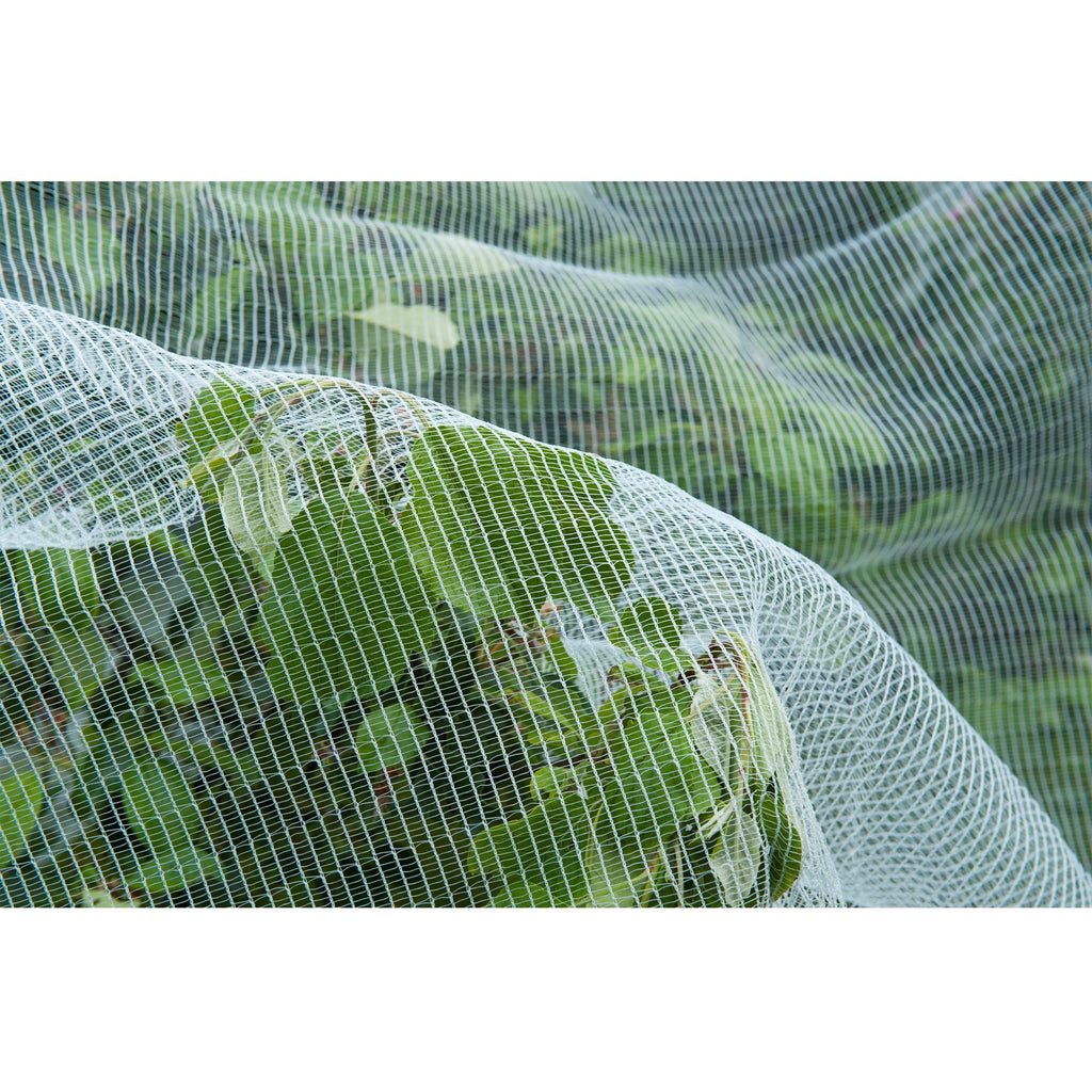 Nature insectengaas, fijnmazig insectenhor (wit transparant, 5,2 x 5 m)