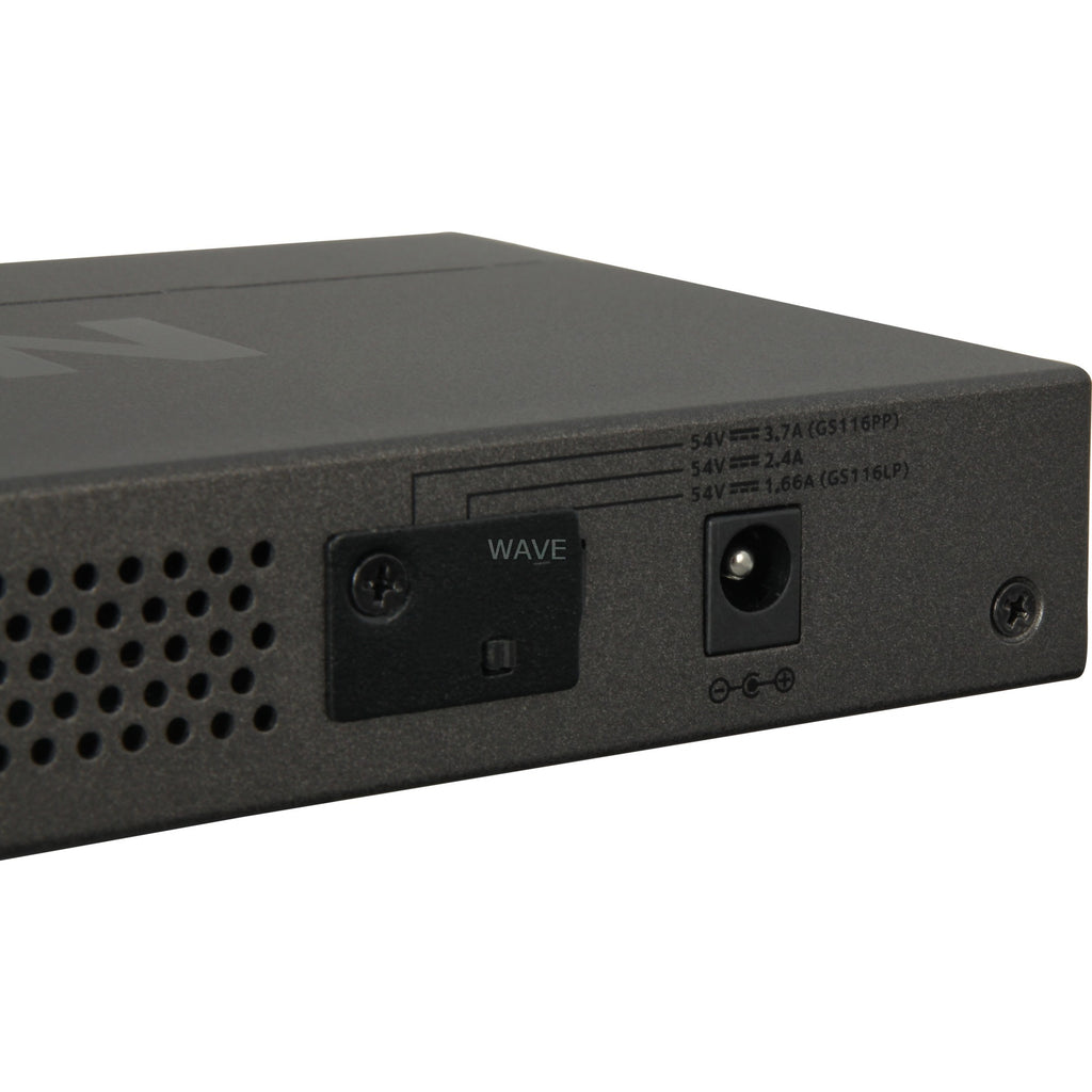 Netgear gs116lp 16-port poe poe+ gigabit ethernet unmanaged switch