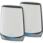 Netgear orbi wifi 6-systeem (rbk852) ax6000 mesh router (wit zilver, 1x router (rbr850), 1x satelliet (rbs850), dekking tot 350 m²)