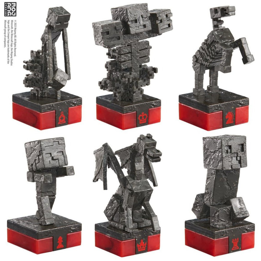 Noble Collection Minecraft Chess Set: Overworld Heroes vs. Hostile