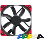 Noctua nf-s12a pwm chromax.black.swap case fan (zwart, 120 x 120 x 25 mm)