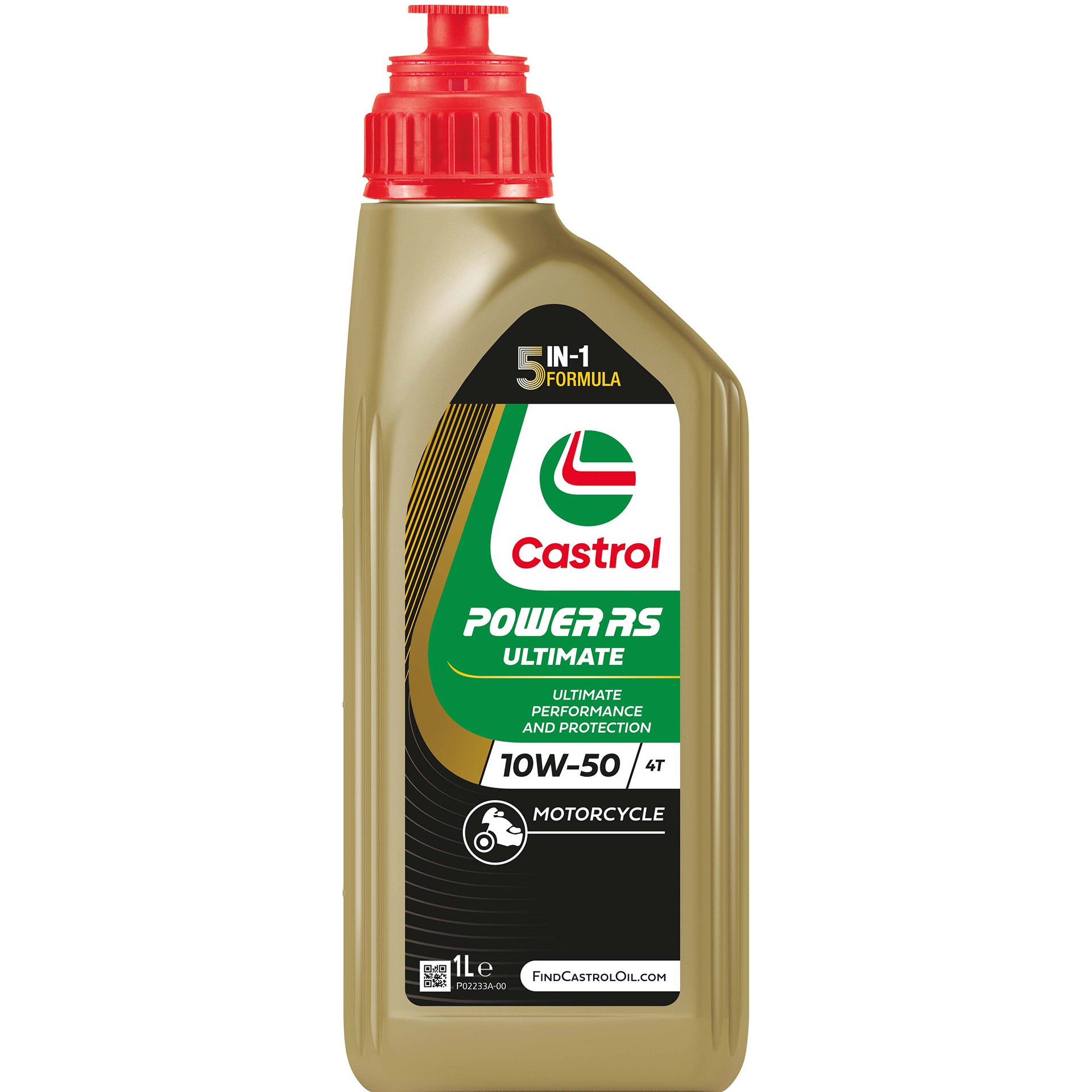 Castrol olie power rs racing 4t 10w-50 - fles à 1 liter