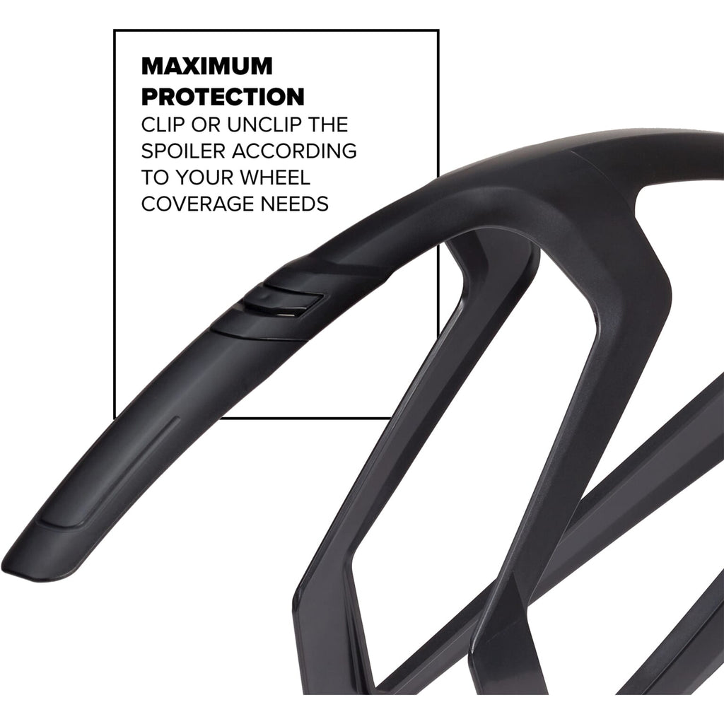 Polisport spatbordset 28 r-mud 32mm - zwart