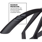 Polisport spatbordset 28 g-mud 50mm - zwart
