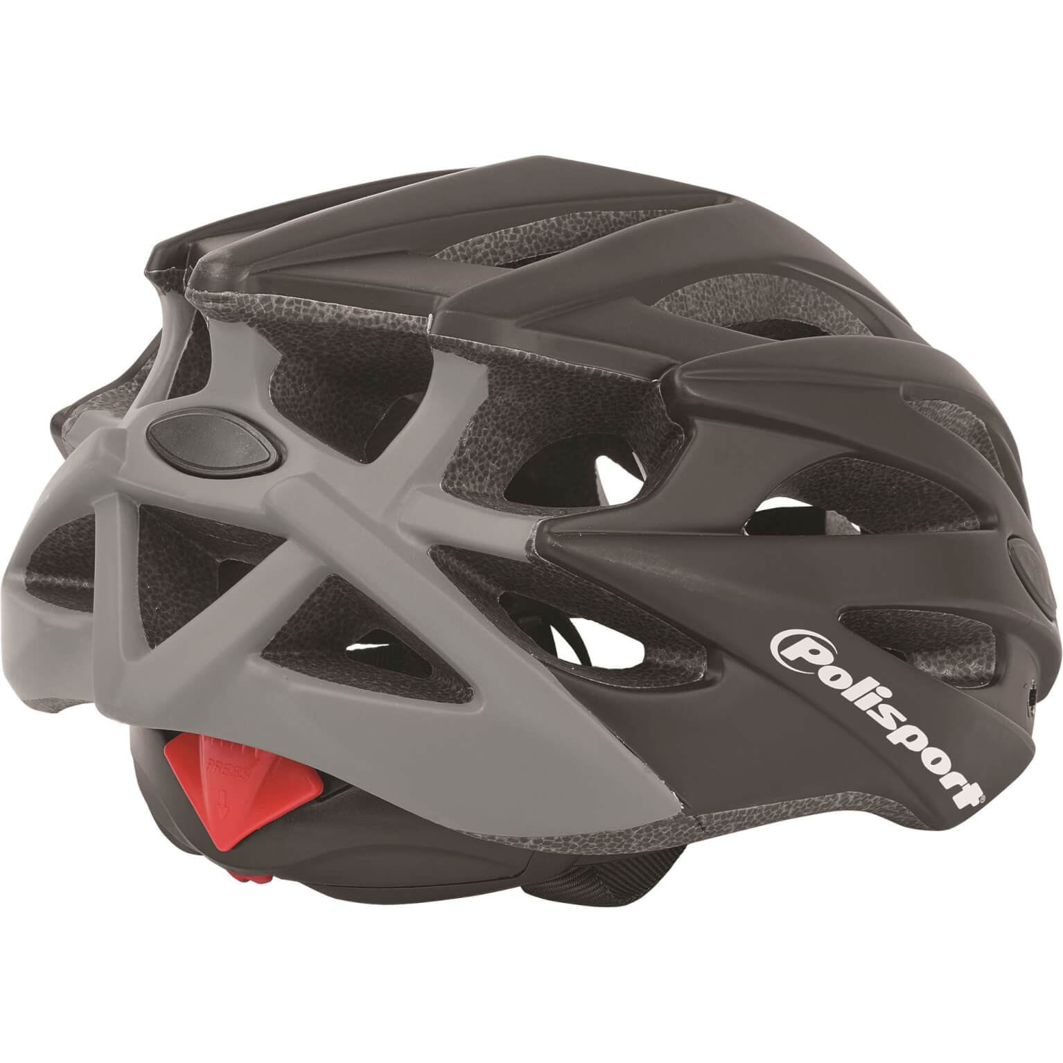Polisport twig fietshelm l 58-61cm zwart grijs