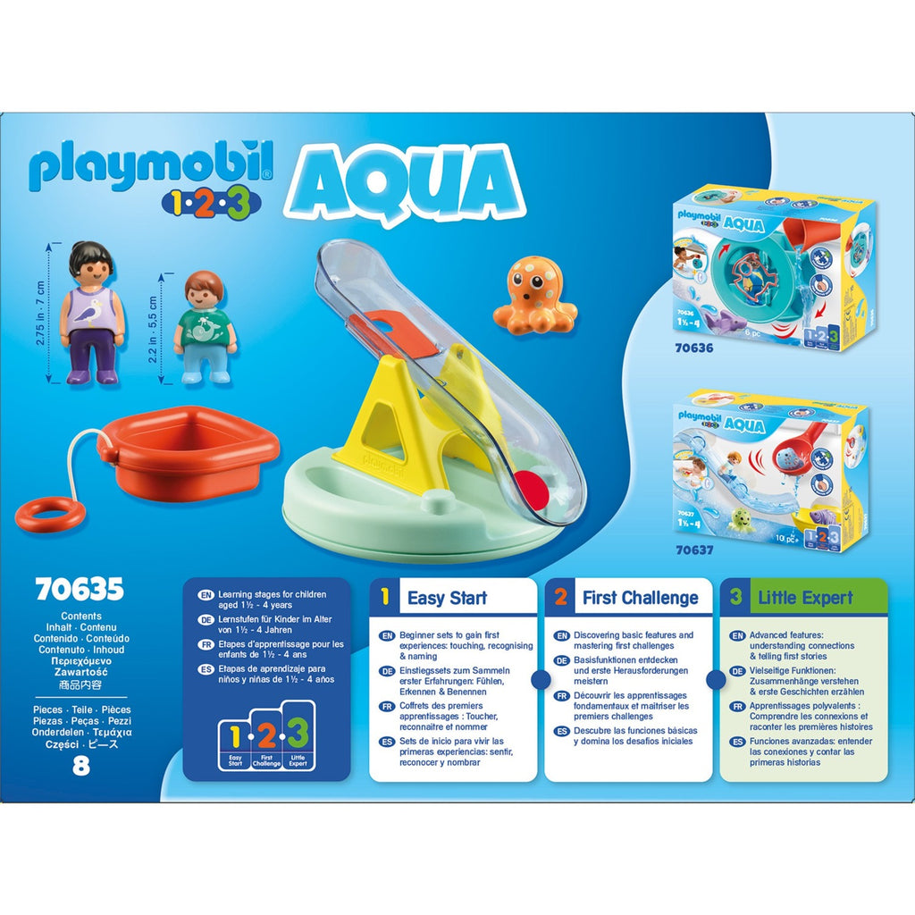 PLAYMOBIL PLAYMOBIL 1.2.3. Zwemeiland met Waterglijbaan 70635
