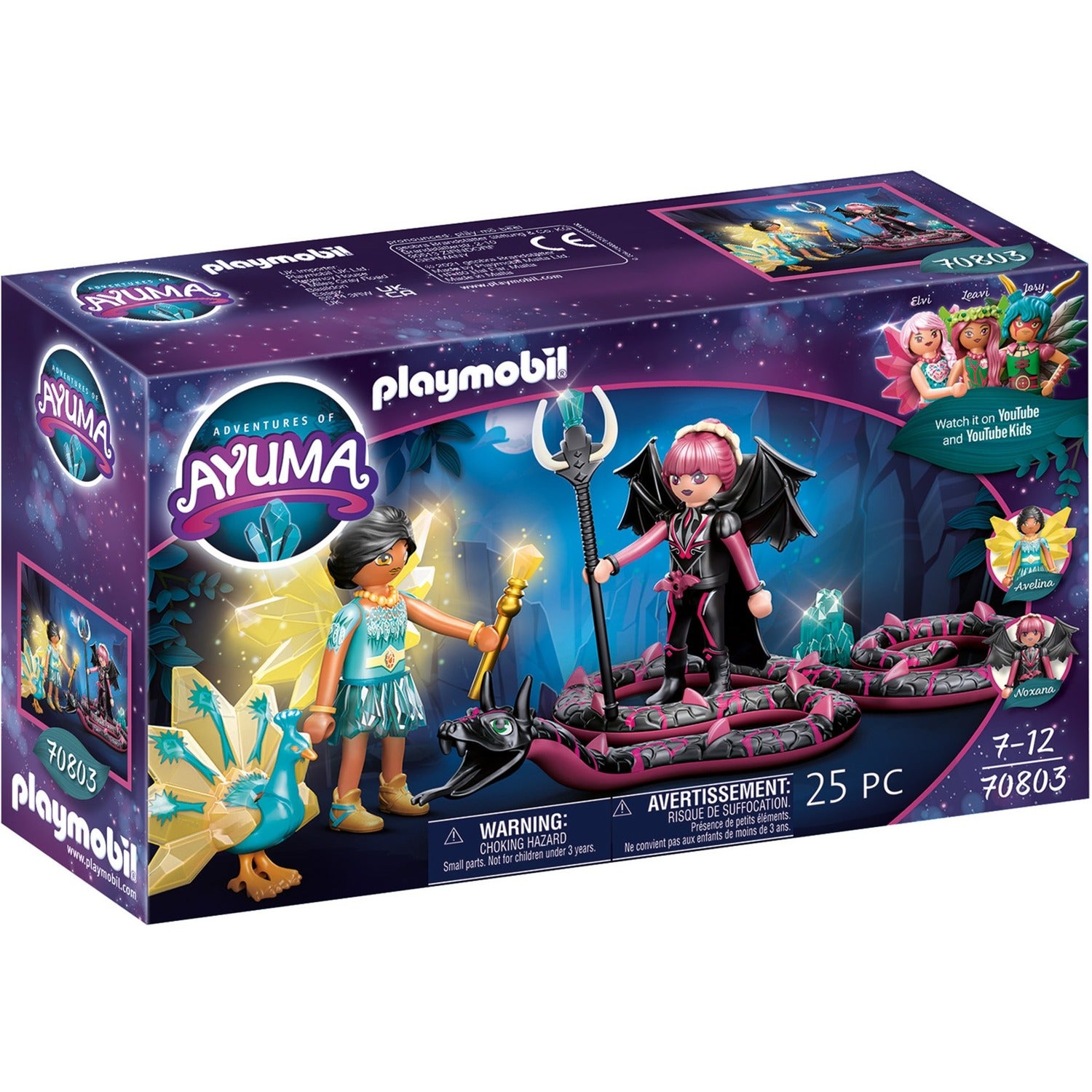 PLAYMOBIL Ayuma Crystal Fairy en Bat Fairy met totemdieren