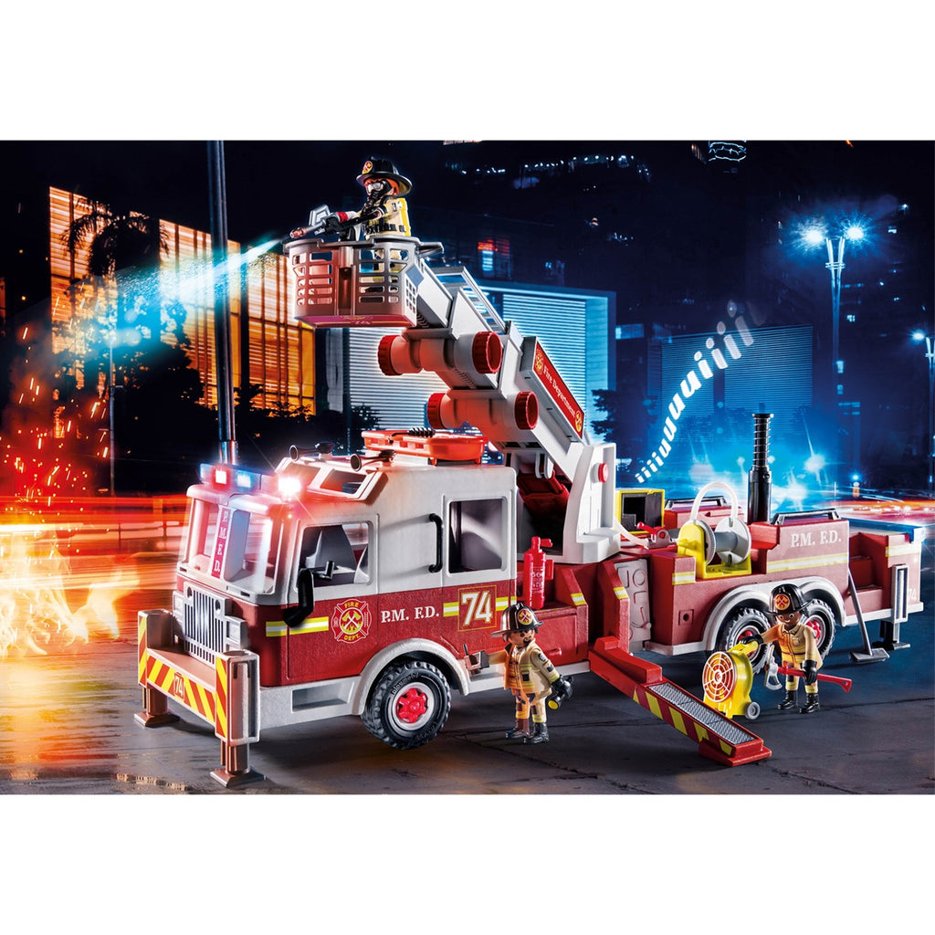 PLAYMOBIL Action Heroes Brandweerwagen: US Tower Ladder 70935