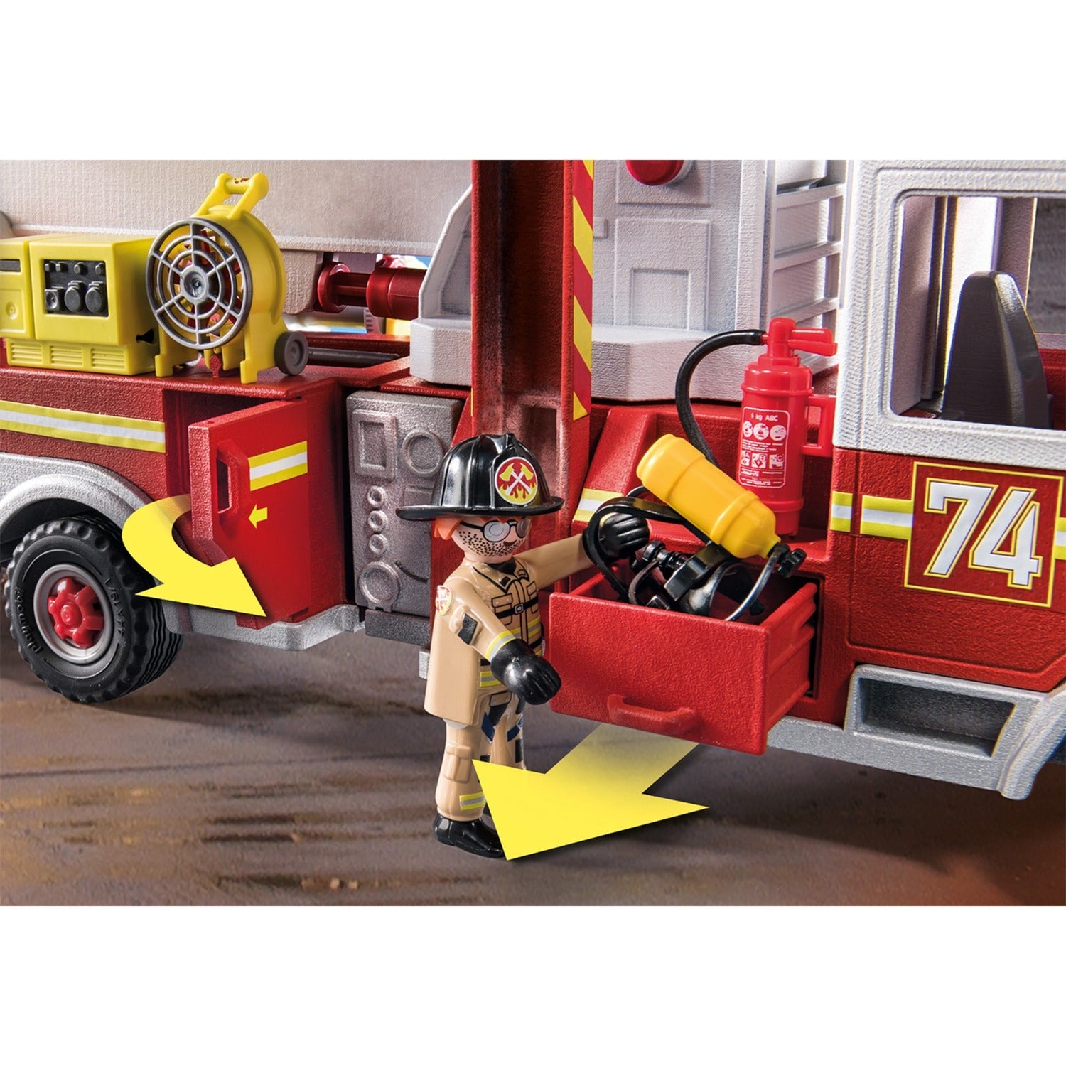 PLAYMOBIL Action Heroes Brandweerwagen: US Tower Ladder 70935