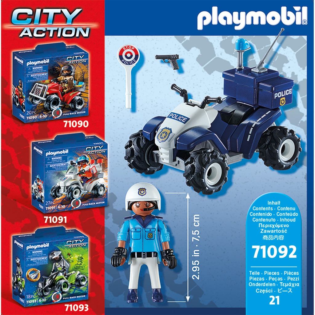 Playmobil City Action Politie Speed Quad 71092