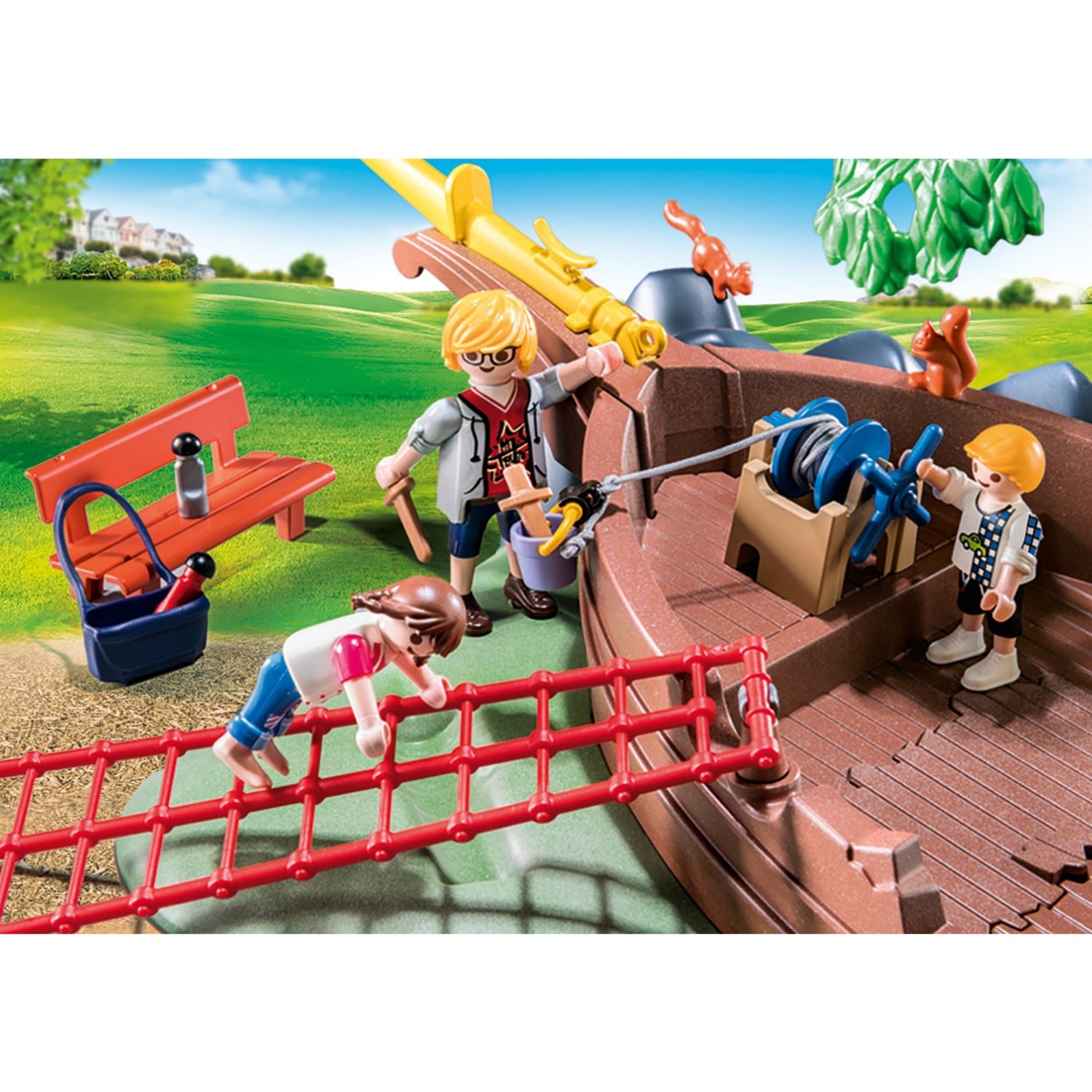 PLAYMOBIL PLAYMOBIL City Life Avontuurlijke speeltuin met scheepswra