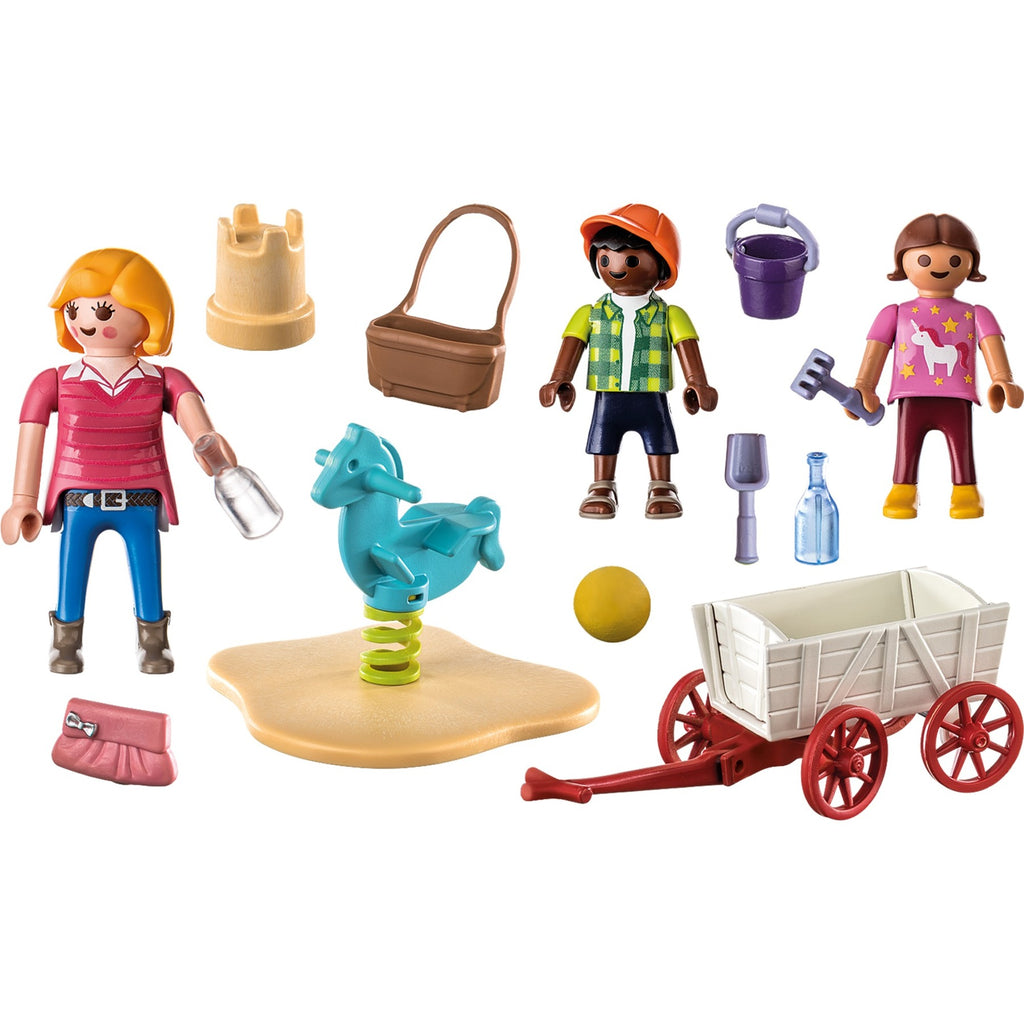 Playmobil starterpack 71258 opvoeder bolderwagen | 2 stuks