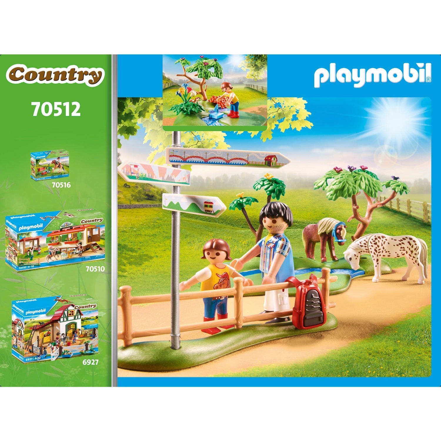 PLAYMOBIL Country Gelukkige Ponyreis 70512