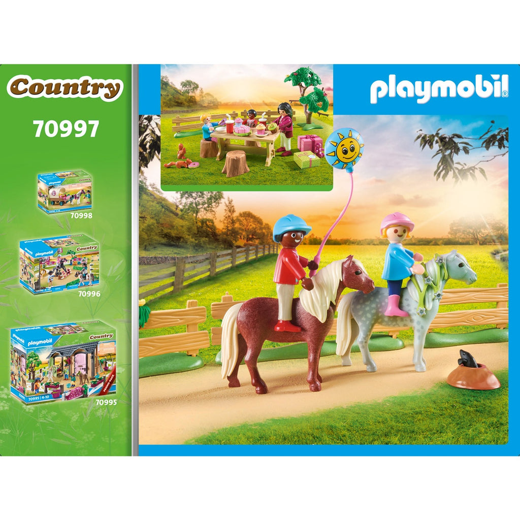 PLAYMOBIL Country Kinderverjaardagsfeestje op de Ponyboerderij 70997
