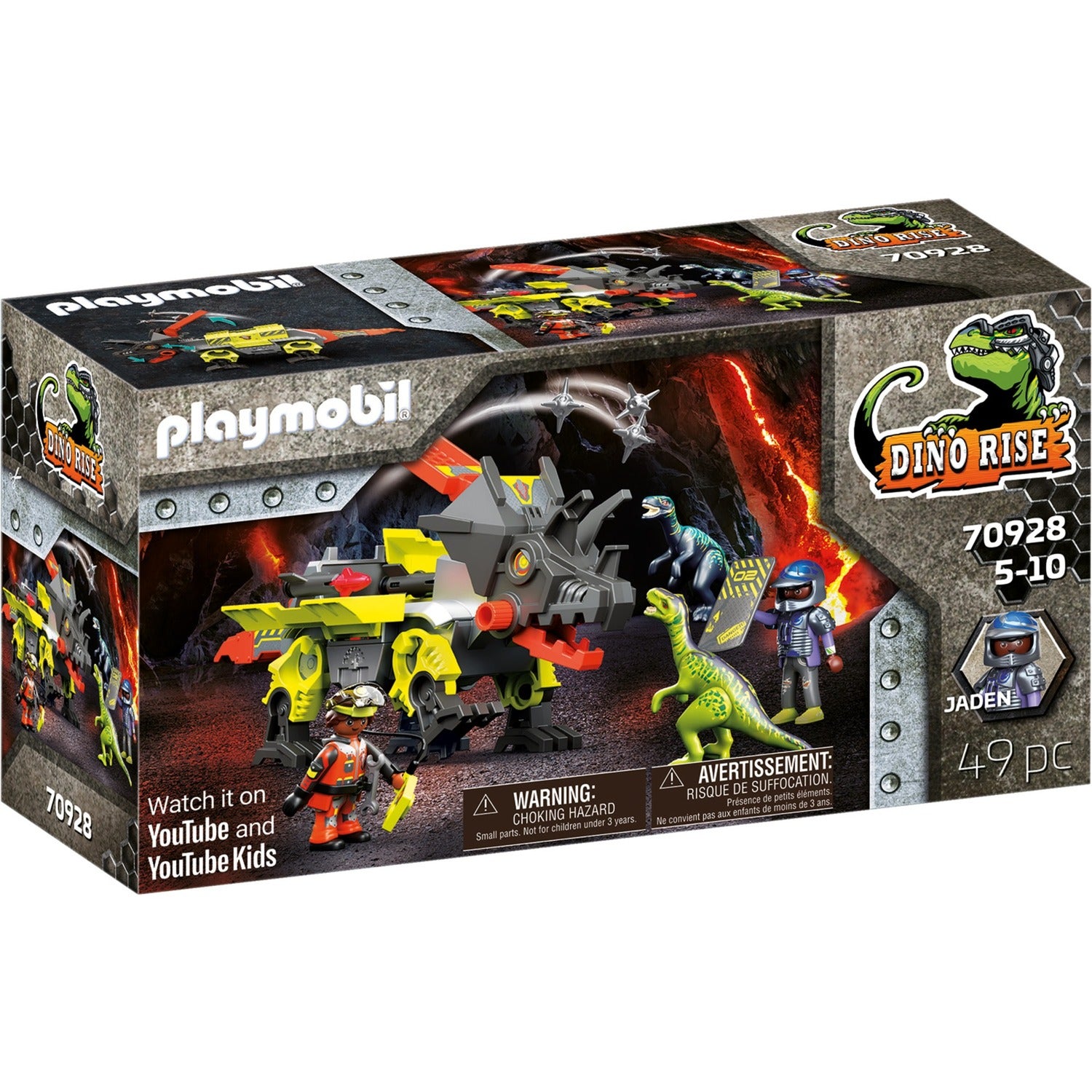 Playmobil dino rise - robo-dino vechtmachine constructiespeelgoed (70928)
