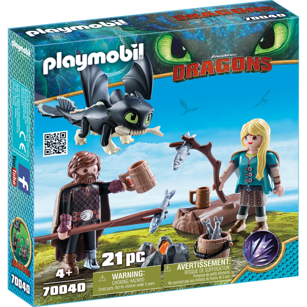 PLAYMOBIL Dragons 70040 Hikkie en Astrid Speelset