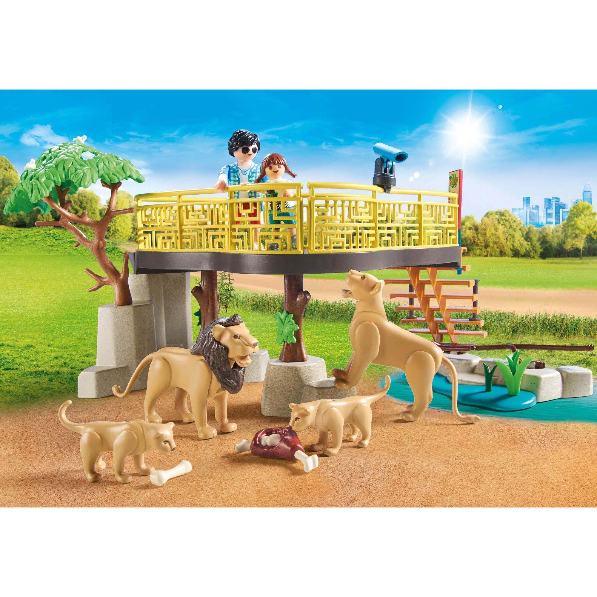 PLAYMOBIL Family Fun Leeuwen in het Buitenverblijf 71192
