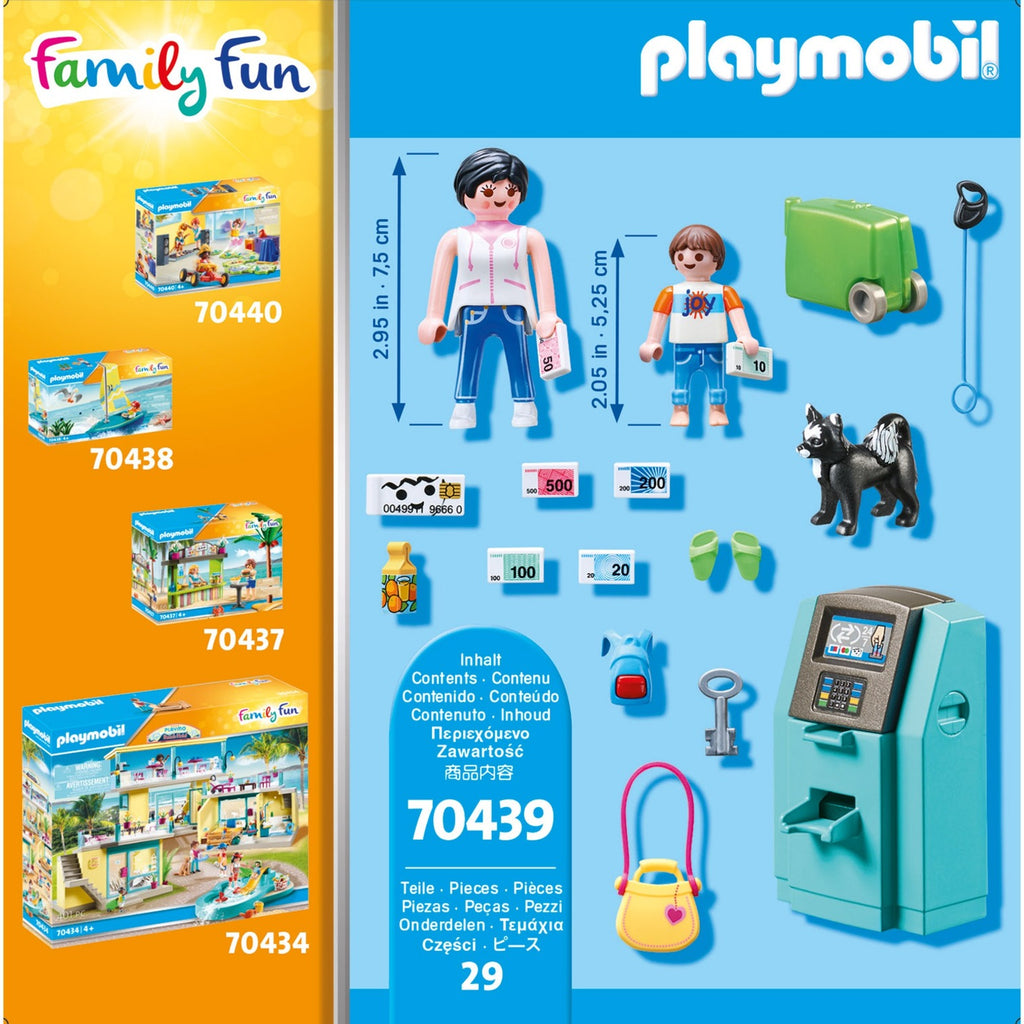 PLAYMOBIL Family Fun Vakantiegangers met geldautomaat