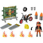 Playmobil Starterpack Stuntshow Motor met Vuurmuur 71256