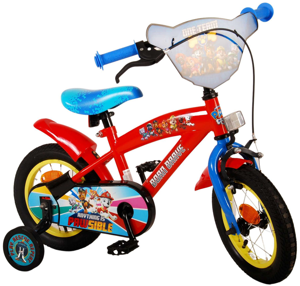 Paw Patrol Kinderfiets - Jongens - 12 inch - Rood Blauw
