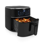 Princess 182254 digitale airfryer 8l heteluchtfriteuse (zwart, 8 liter | hetelucht | verstelbaar airfryerrek | bpa-vrij)