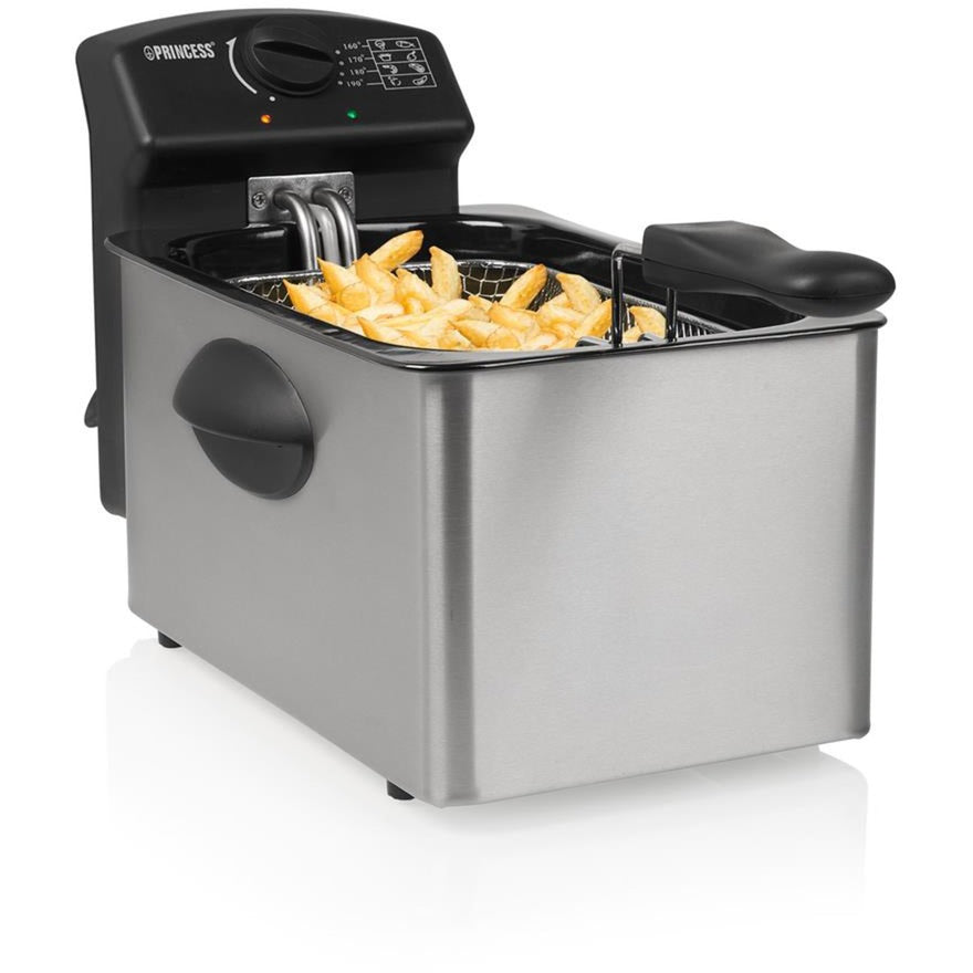 Princess 182642 friteuse frituurpan (roestvrij staal, 4,0 liter)