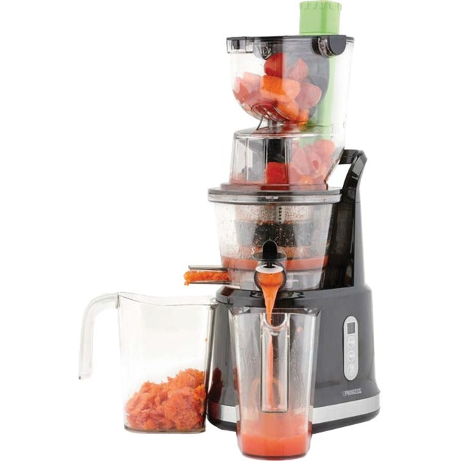 Princess 202045 slowjuicer easy fill sapcentrifuge (zwart)