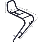 Steco Voordrager 28" flow - glanzend zwart