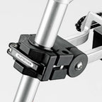 Pletscher zadelpendrager orion met opbergbox qr alu zilver