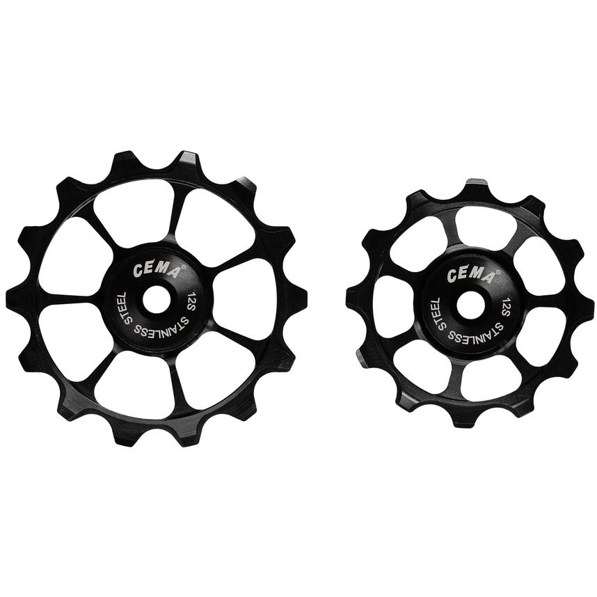 Cema derailleurwieltjes sram axs +xplr full ker. 12v zwart