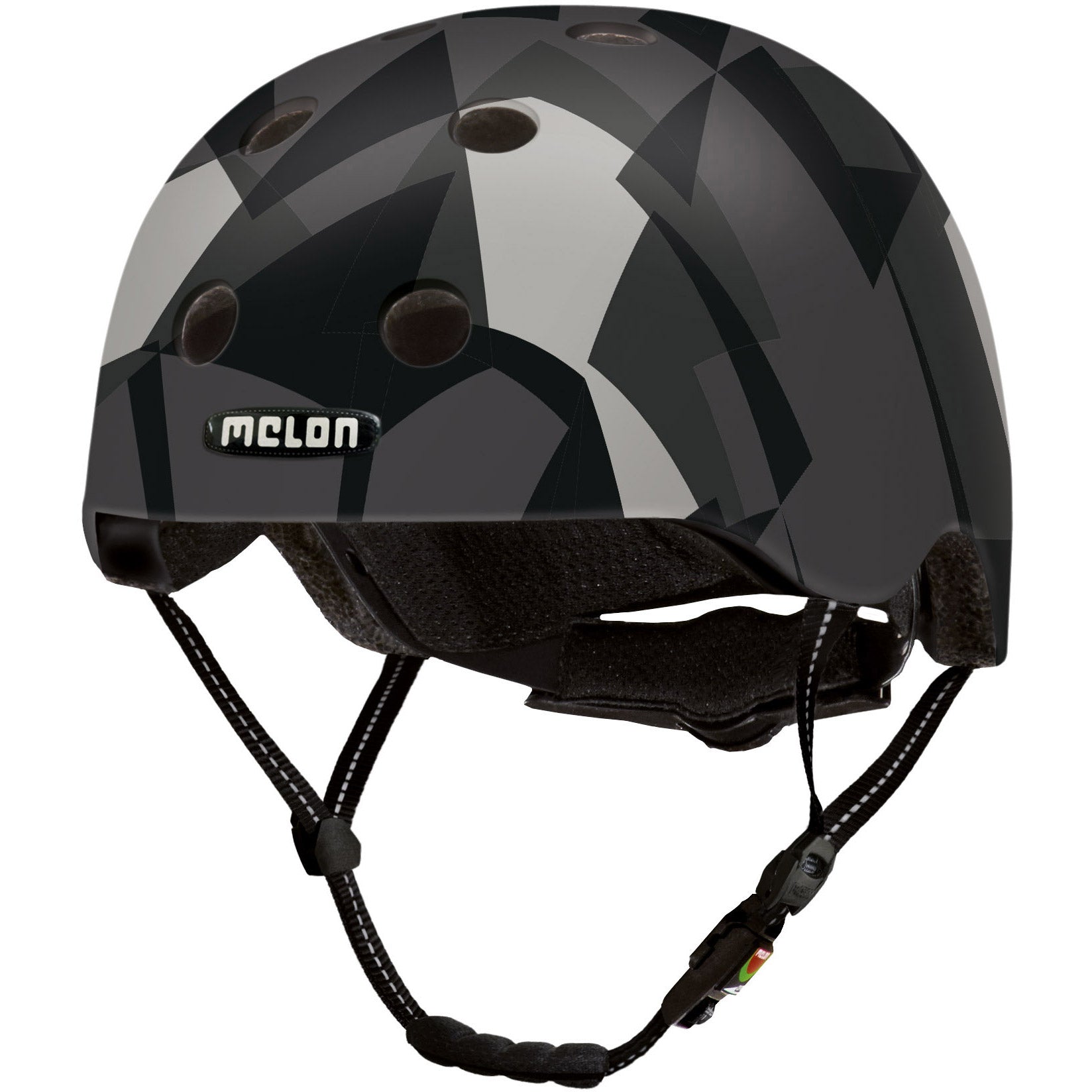 Melon Fietshelm Urban Active zwart/grijs mt 46 52 cm