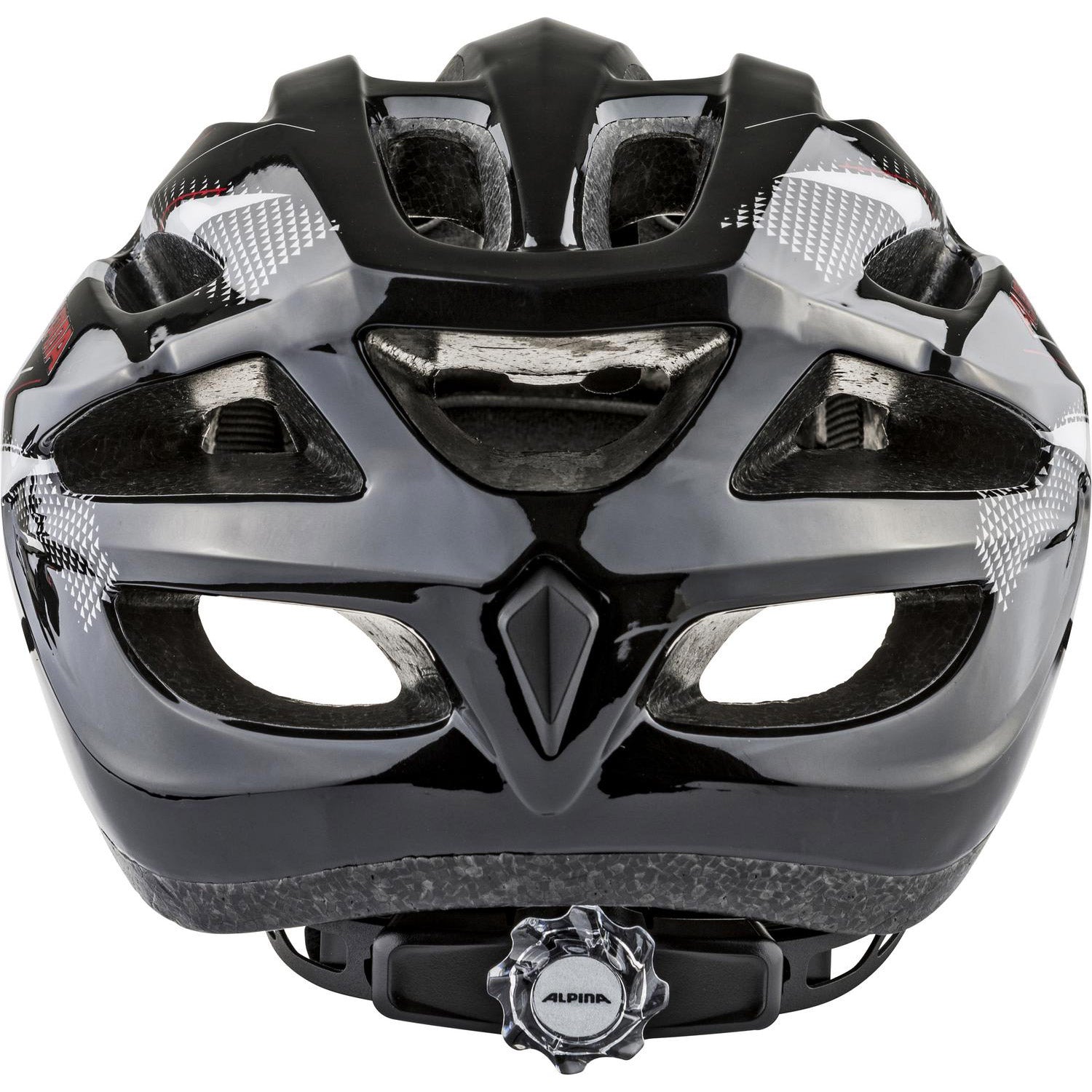 Alpina sports mtb helm mtb17 54-58 glans zwart wit rood