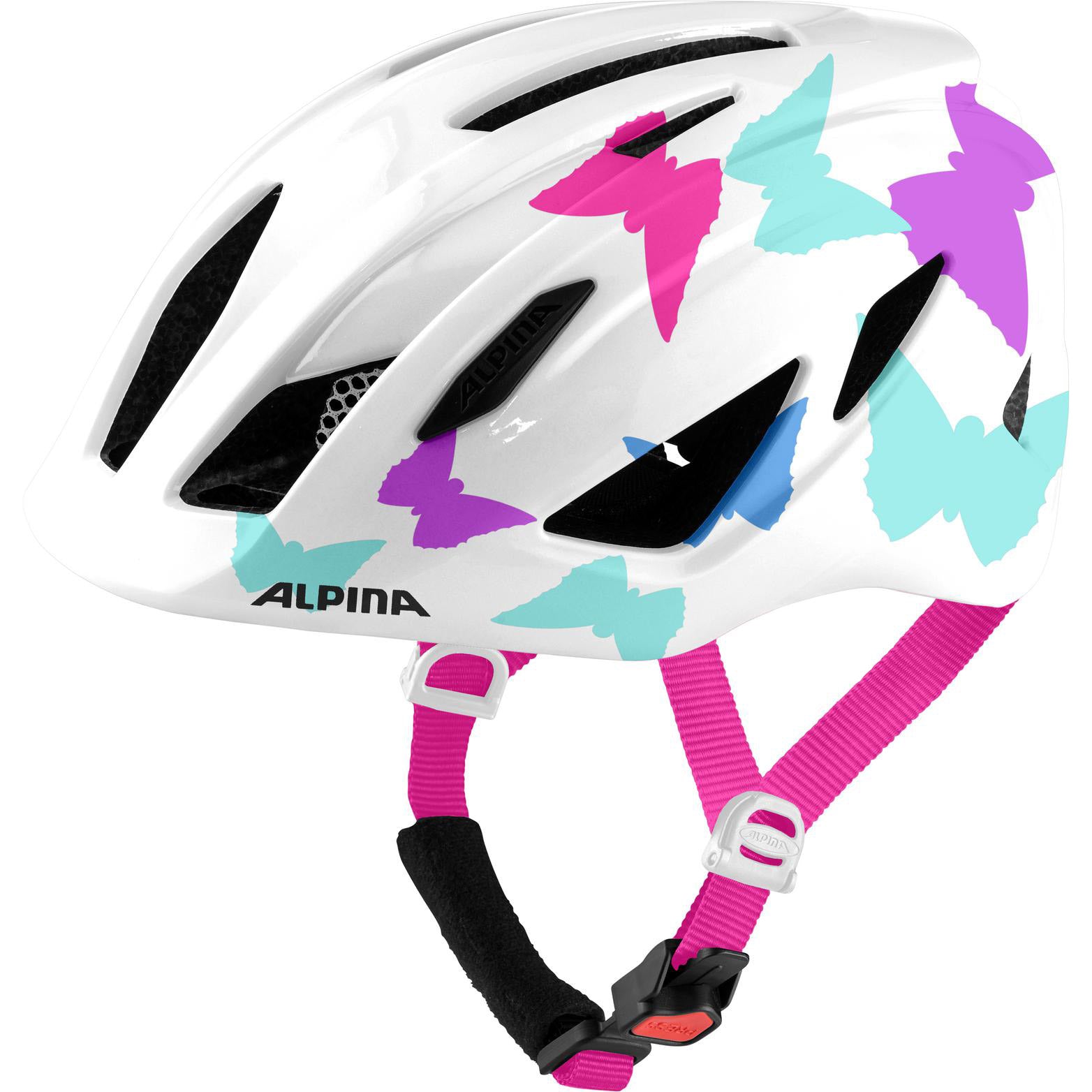 Alpina sports kinderhelm pico pearlwhite butterflies 50-55