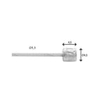 versnellingsbinnenkabel Shimano 2.25 m 1,1 mm 6472 zilver