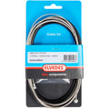 Elvedes kabel uni 2 nippels 2.35m rvs zwart 6444 39rvs