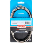 Elvedes kabel uni 2 nippels 2.35m rvs zwart 6444 39rvs