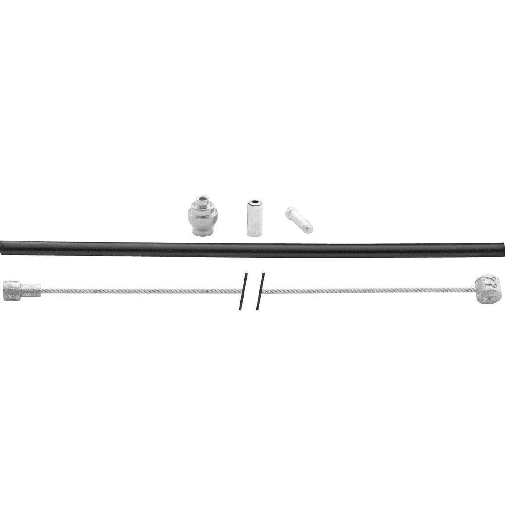Elvedes kabel uni 2 nippels 2.35m rvs zwart 6444 39rvs