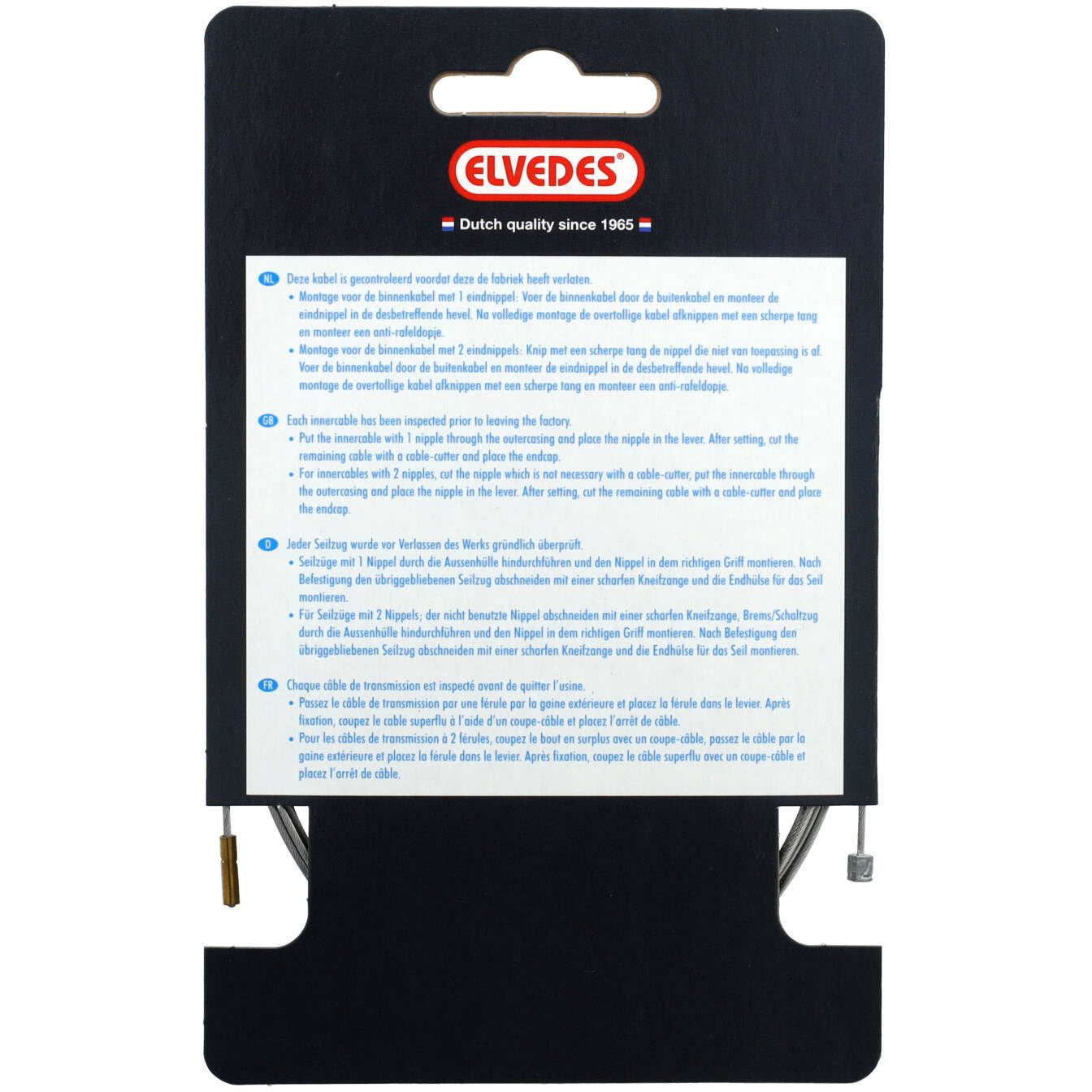 Elvedes kabel binnen 6451 72 rvs s.a. sram shim
